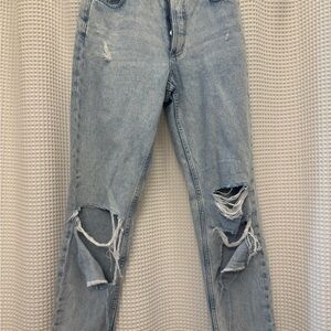 H&M Blue Boyfriend Distressed Jeans